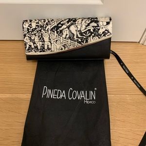 Pineda Covalin Mexico Clutch Bag Handbag black/white NEW